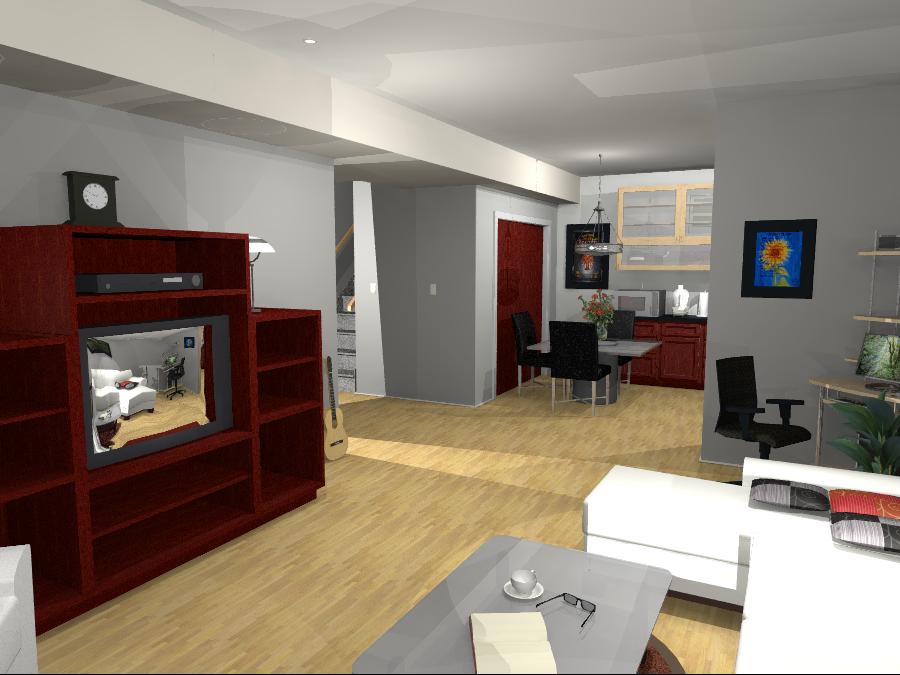 Interior Design Kelowna - Creative Touch - Design Render of living room