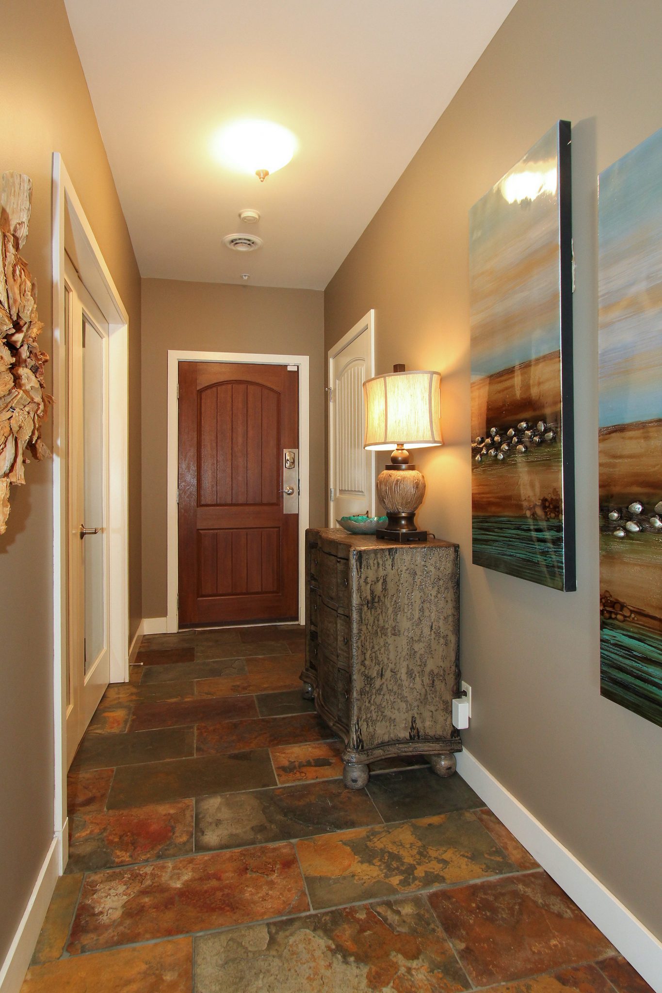 Entryway after! | Creative Touch Kelowna Interior Design